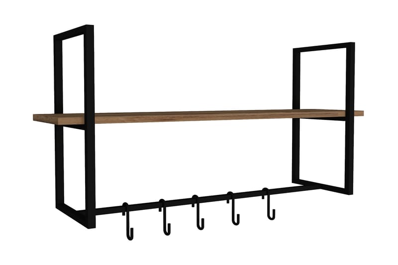 Cadage Vegghylle 69x19 cm 2 Hyller - Brun - Oppbevaring - Hyller - Vegghylle