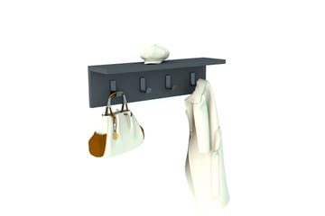 Casden Vegghylle 15 cm - Antrasitt - Oppbevaring - Klesoppbevaring - Stumtjener - Knagger