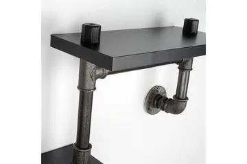 Chandina Vegghylle 56x13 cm 2 Hyller - Svart - Oppbevaring - Hyller - Vegghylle