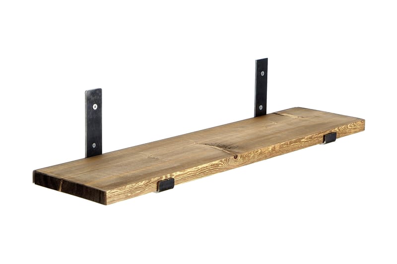 Chealsie Vegghylle 60 cm - Svart / Valnøtt - Oppbevaring - Hyller - Vegghylle