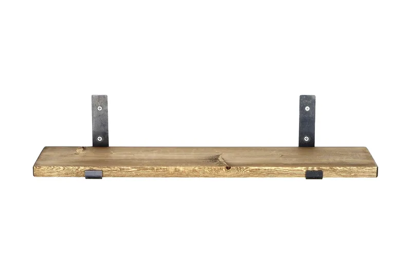 Chealsie Vegghylle 60 cm - Svart / Valnøtt - Oppbevaring - Hyller - Vegghylle