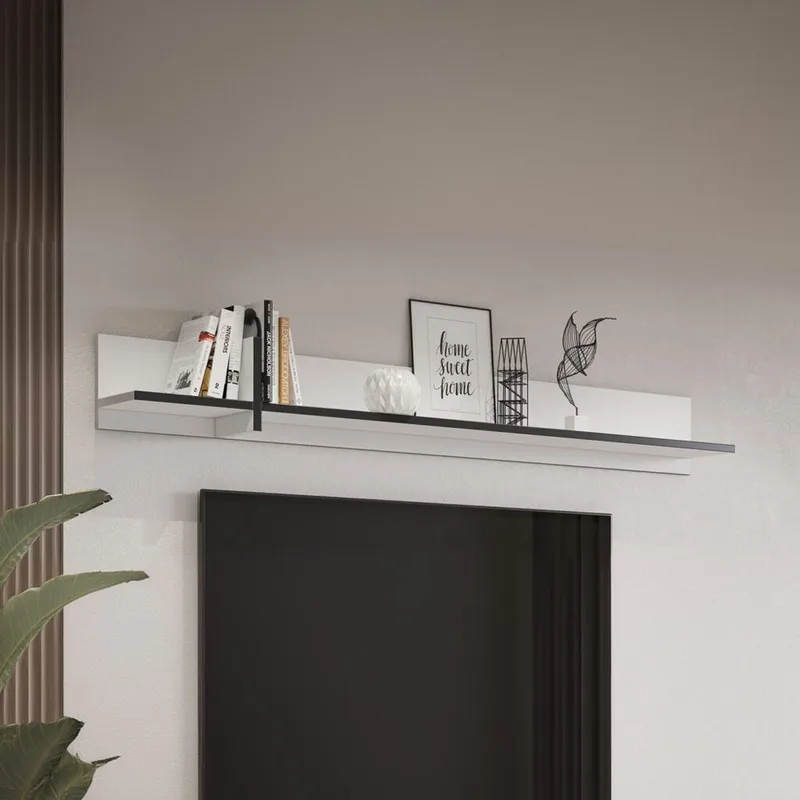 Vegghylle Cross - Hvit - Oppbevaring - Hyller - Vegghylle