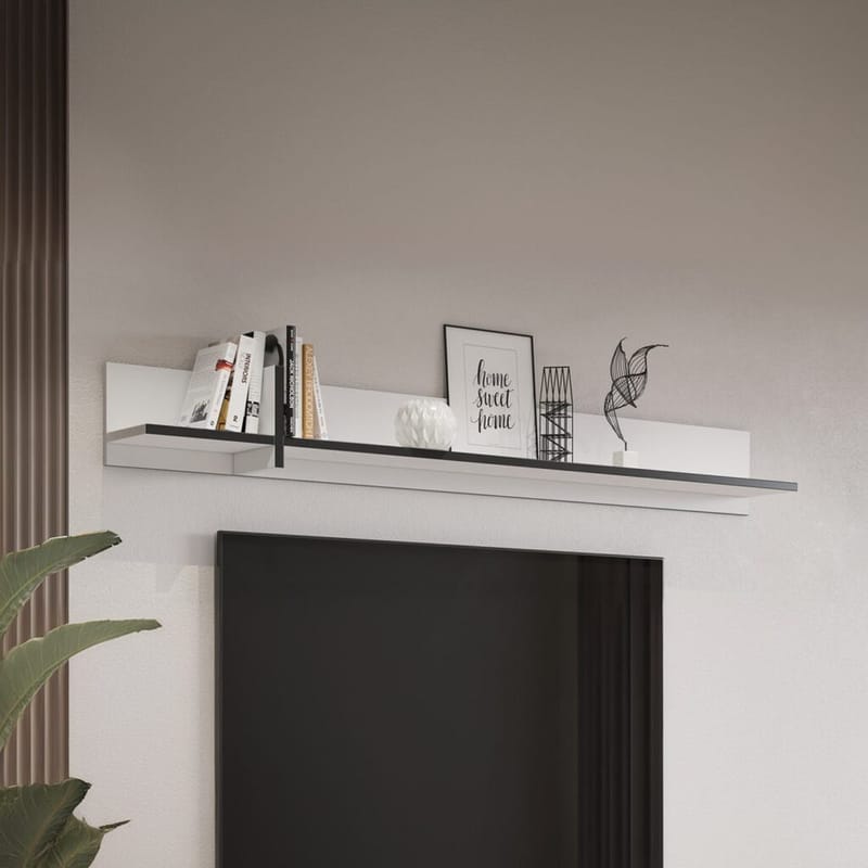 Vegghylle Cross - Hvit - Oppbevaring - Hyller - Vegghylle