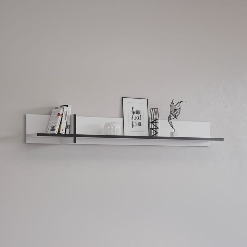 Vegghylle Cross - Hvit - Oppbevaring - Hyller - Vegghylle