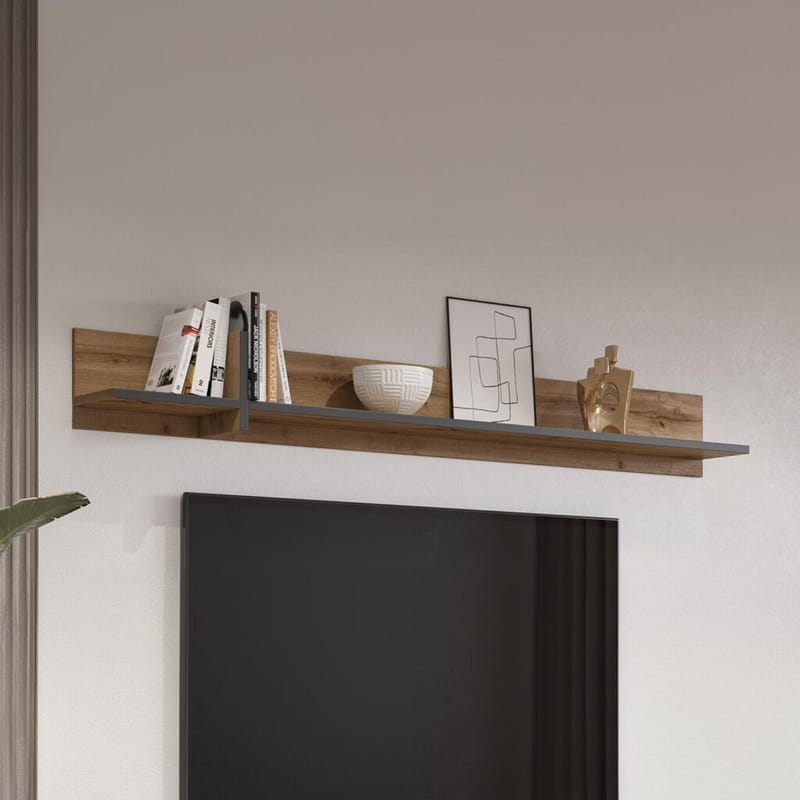 Vegghylle Cross - Wotan eik - Oppbevaring - Hyller - Vegghylle