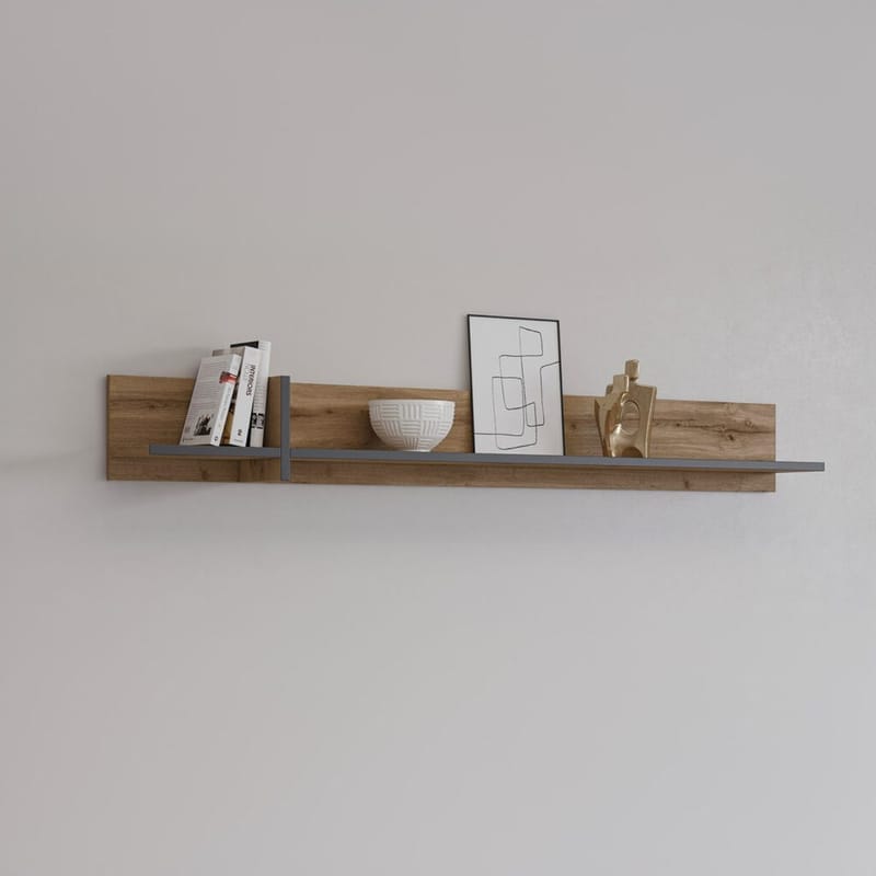 Vegghylle Cross - Wotan eik - Oppbevaring - Hyller - Vegghylle