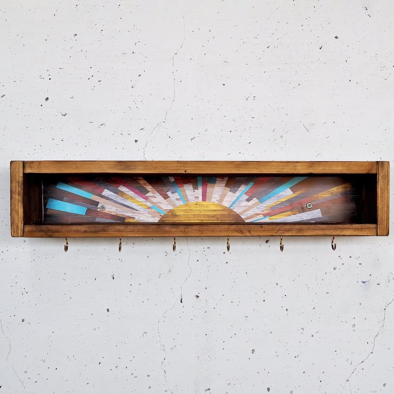 Decorative Wooden Wall Shelf Hanah Home - Oppbevaring - Hyller - Vegghylle