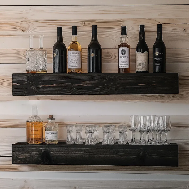 Decorative Wooden Wall Shelf Hanah Home - Oppbevaring - Hyller - Vegghylle