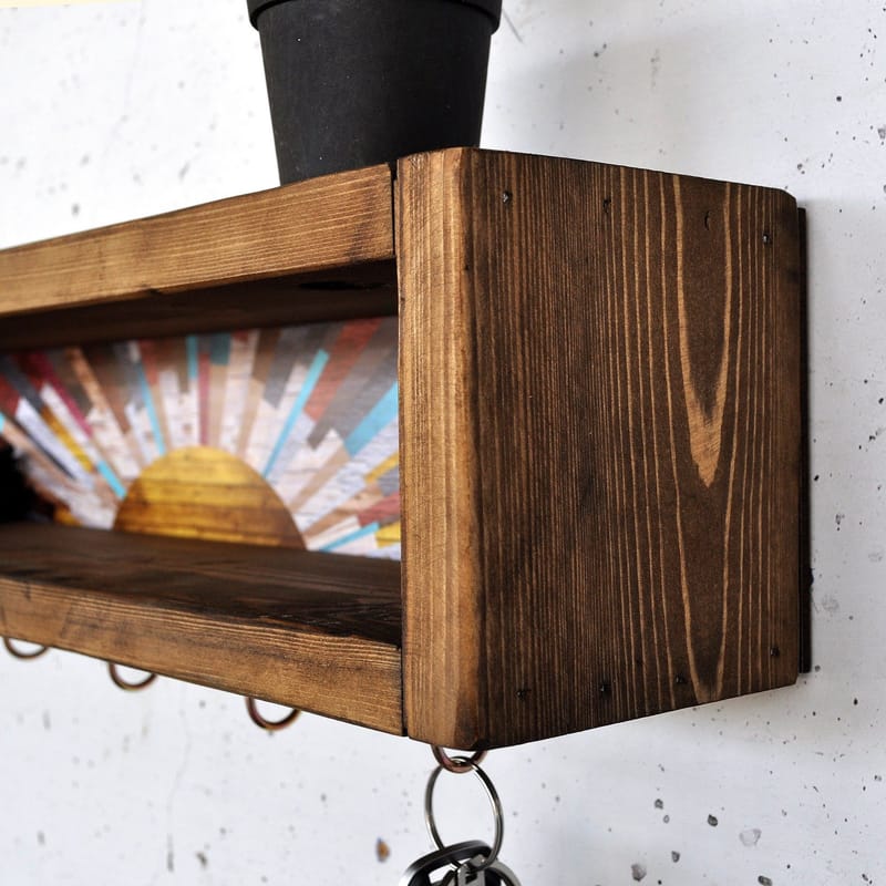 Decorative Wooden Wall Shelf Hanah Home - Oppbevaring - Hyller - Vegghylle