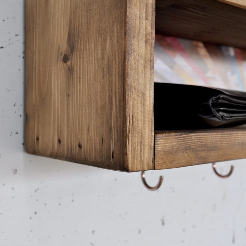 Decorative Wooden Wall Shelf Hanah Home - Oppbevaring - Hyller - Vegghylle