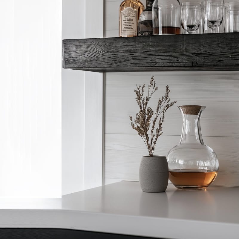 Decorative Wooden Wall Shelf Hanah Home - Oppbevaring - Hyller - Vegghylle