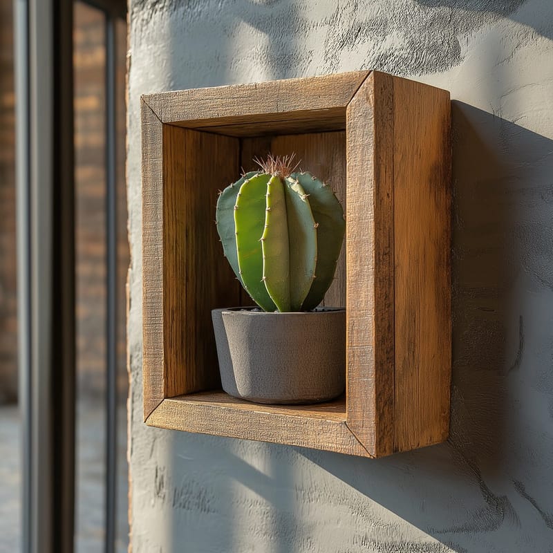 Decorative Wooden Wall Shelf Hanah Home - Oppbevaring - Hyller - Vegghylle