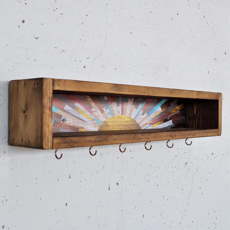 Decorative Wooden Wall Shelf Hanah Home - Oppbevaring - Hyller - Vegghylle