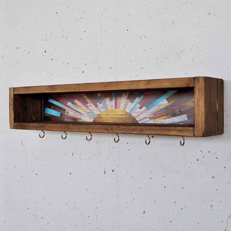 Decorative Wooden Wall Shelf Hanah Home - Oppbevaring - Hyller - Vegghylle