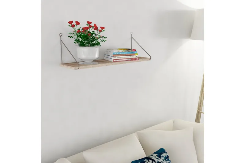 Decormet Vegghylle - Brun - Oppbevaring - Hyller - Vegghylle