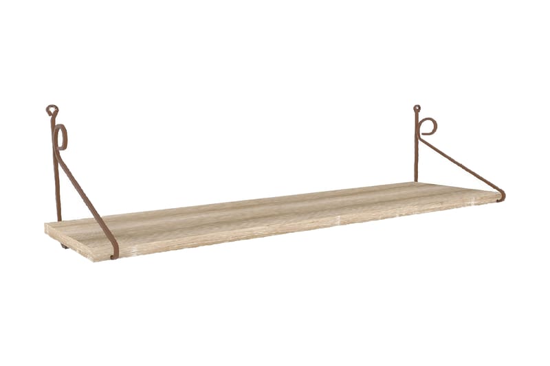Decormet Vegghylle - Brun/Eik - Oppbevaring - Hyller - Vegghylle