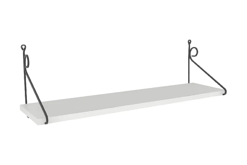 Decormet Vegghylle, Hvit/Svart