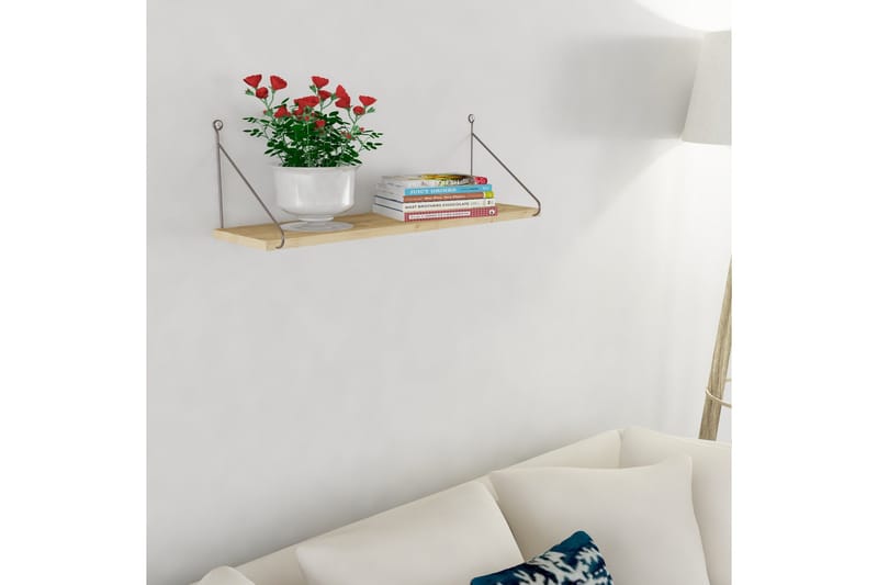 Decormet Vegghylle i Metall - Lysebrun - Oppbevaring - Hyller - Vegghylle