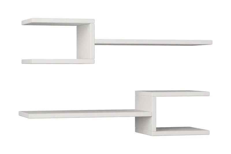 Decorta Vegghylle - Hvit - Oppbevaring - Hyller - Vegghylle