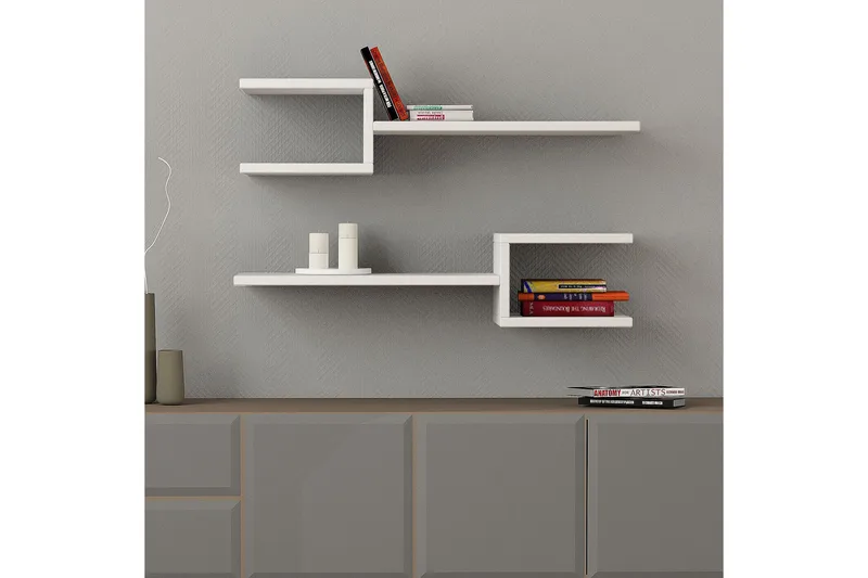 Decorta Vegghylle i Tre, Hvit