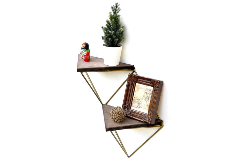 Desgrar Vegghylle 30x33 cm - Brun - Oppbevaring - Hyller - Vegghylle