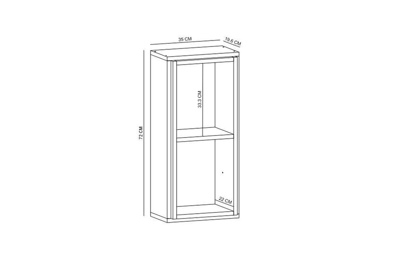 Desgrar Vegghylle 35x72 cm - Blå - Oppbevaring - Hyller - Vegghylle