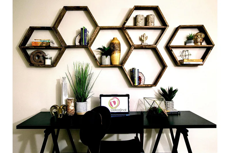 Desgrar Vegghylle 40x37 cm - Brun - Oppbevaring - Hyller - Vegghylle