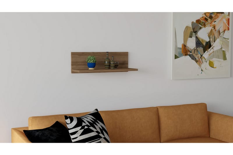 Desgrar Vegghylle 60x19,6 cm - Brun - Oppbevaring - Hyller - Vegghylle