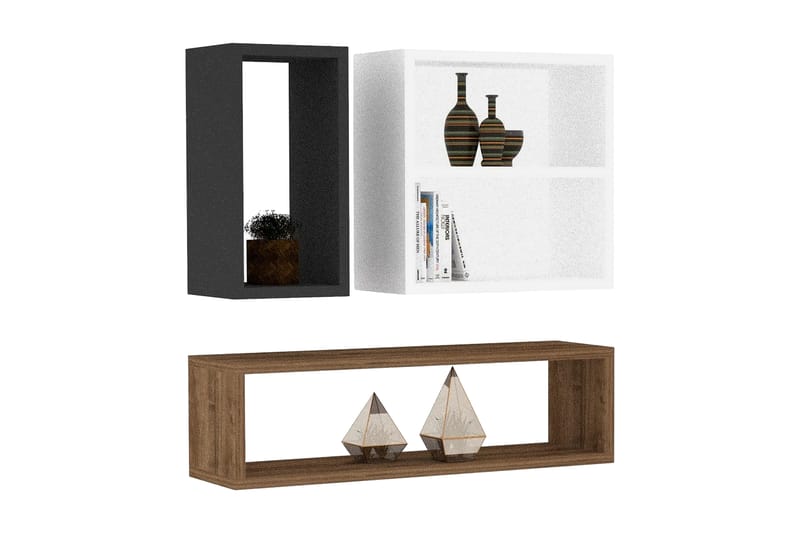Desgrar Vegghylle 70x20 cm - Hvit - Oppbevaring - Hyller - Vegghylle