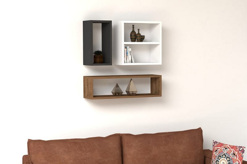 Desgrar Vegghylle 70x20 cm - Hvit - Oppbevaring - Hyller - Vegghylle