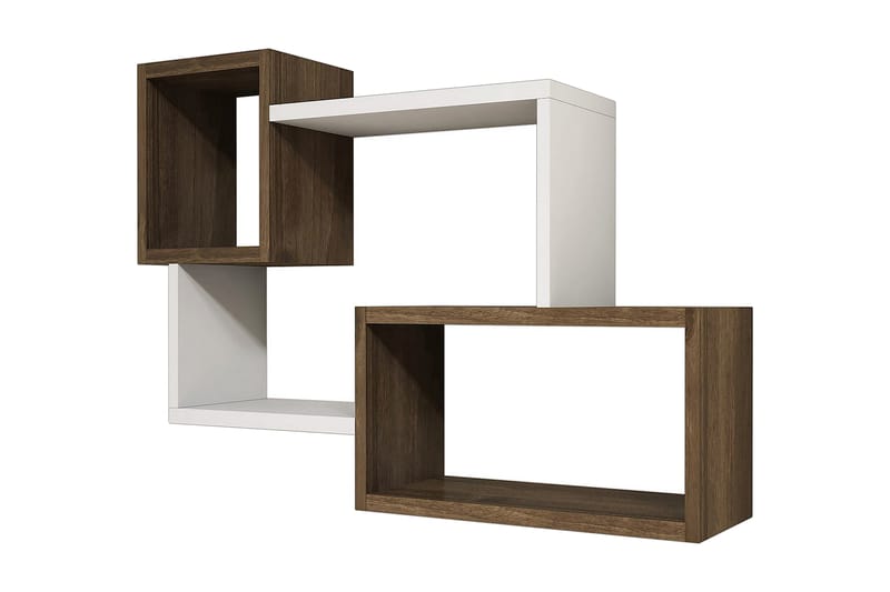 Desgrar Vegghylle 90,6x51 cm - Hvit - Oppbevaring - Hyller - Vegghylle