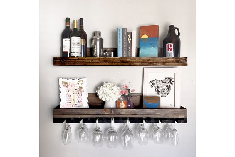 Desgrar Vegghylle 90x13 cm - Brun - Oppbevaring - Hyller - Vegghylle