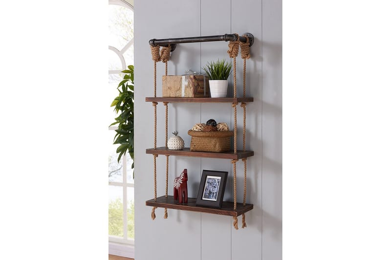 Evila Tauhylle med 3 Hyller - Oppbevaring - Hyller - Vegghylle