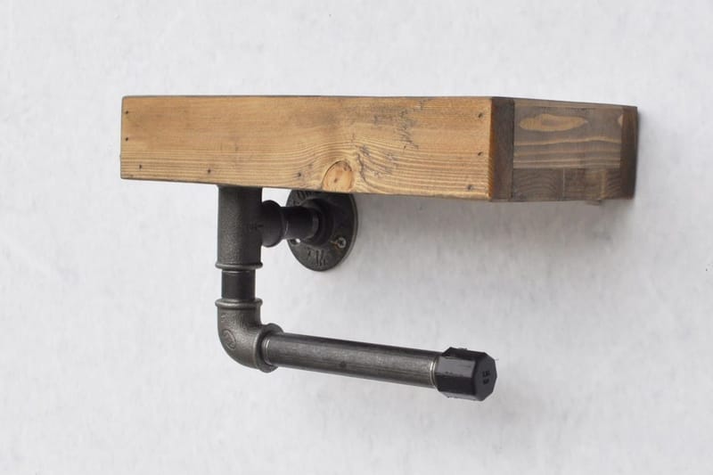 Evila Toalettpapirholder Rør/Tre - Hus & oppussing - Kjøkken & bad - Baderom - Baderomstilbehør - Toalettrullholder