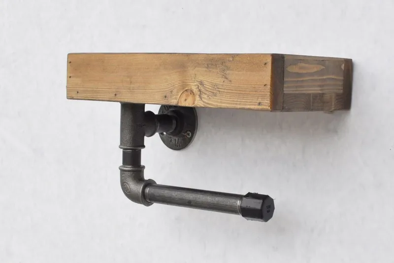 Evila Toalettpapirholder Rør/Tre - Hus & oppussing - Kjøkken & bad - Baderom - Baderomstilbehør - Toalettrullholder