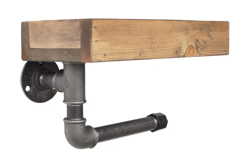 Evila Toalettpapirholder Rør/Tre, undefined