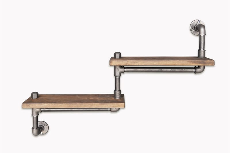 Evila Trappehylle Rør/Tre - Oppbevaring - Hyller - Vegghylle