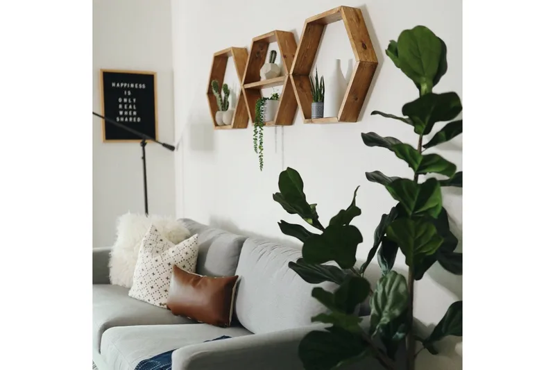 Evila Vegghylle 3 Heksagoner - Oppbevaring - Hyller - Vegghylle