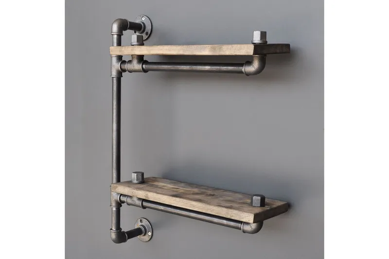 Evila Vegghylle Rør/Tre - Oppbevaring - Hyller - Vegghylle