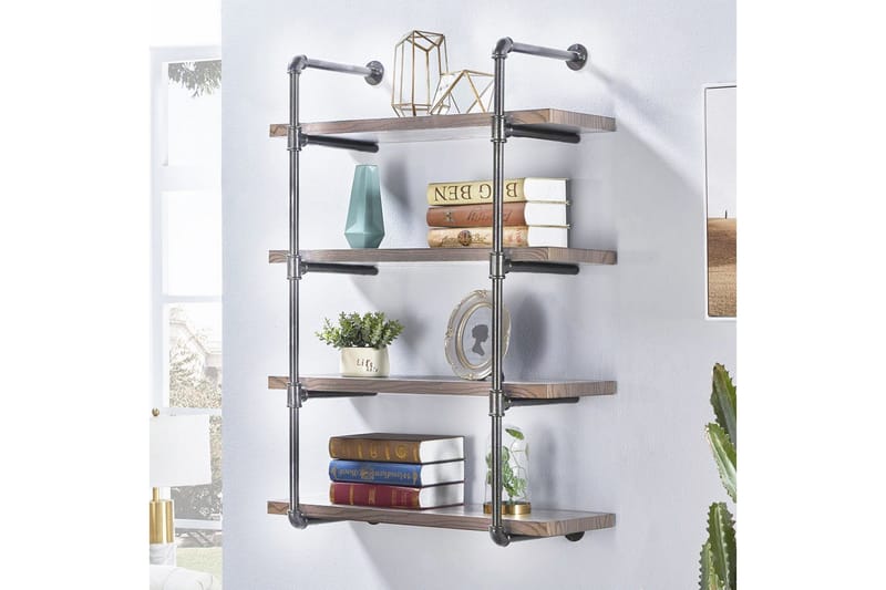 Evila Vegghylle Rør/Tre - Oppbevaring - Hyller - Vegghylle