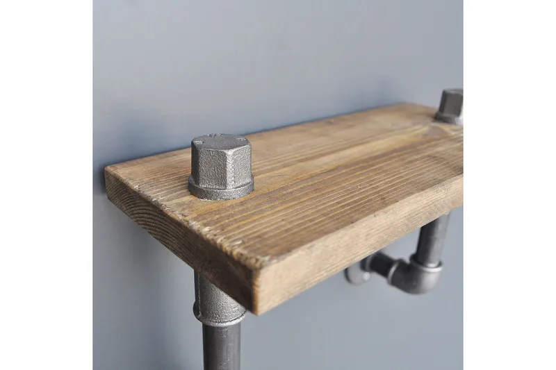 Evila Vegghylle Rør/Tre - Oppbevaring - Hyller - Vegghylle