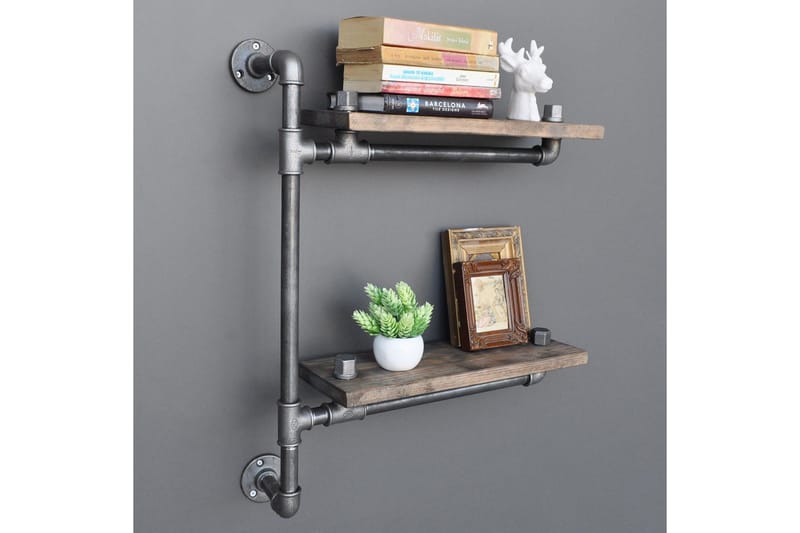 Evila Vegghylle Rør/Tre - Oppbevaring - Hyller - Vegghylle