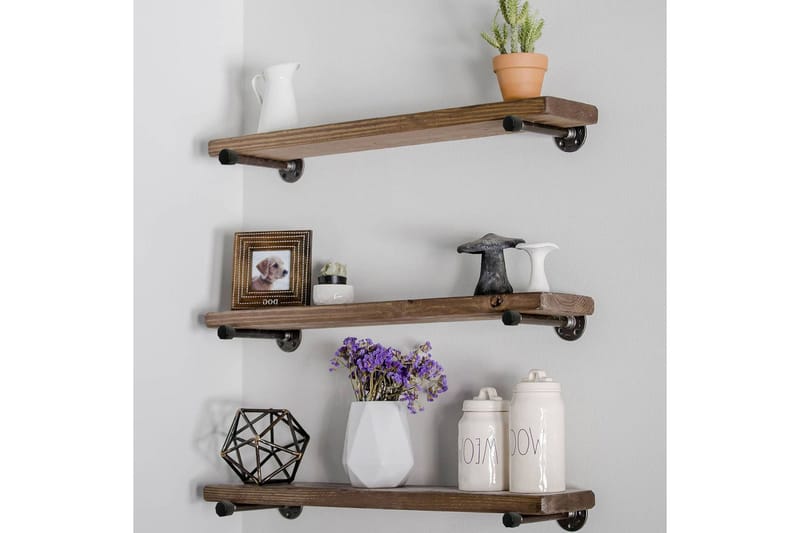 Evila Vegghylle Rustikk - Oppbevaring - Hyller - Vegghylle