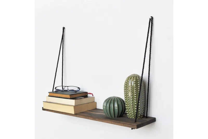 Evila Vegghylle Tau - Mørkebrun - Oppbevaring - Hyller - Vegghylle