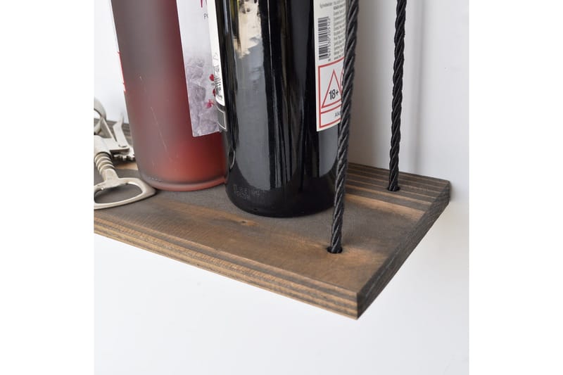 Evila Vegghylle Tau - Mørkebrun - Oppbevaring - Hyller - Vegghylle