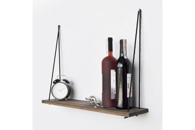 Evila Vegghylle Tau - Mørkebrun - Oppbevaring - Hyller - Vegghylle