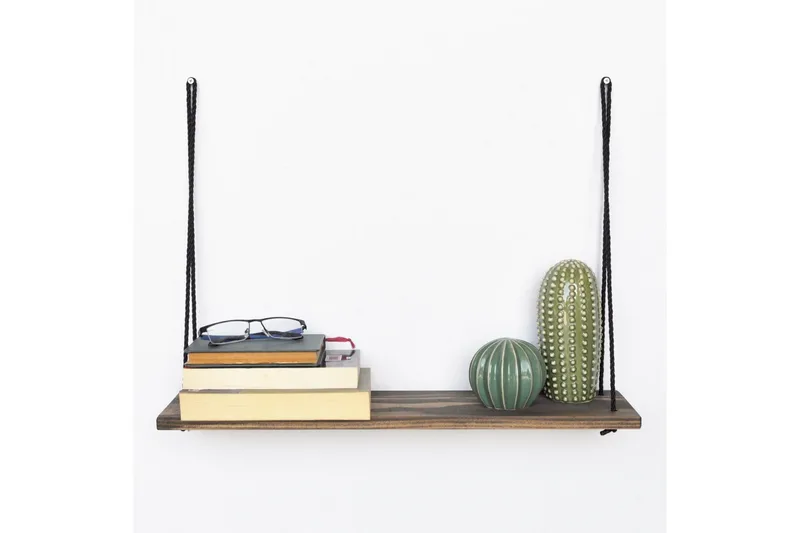 Evila Vegghylle Tau - Mørkebrun - Oppbevaring - Hyller - Vegghylle