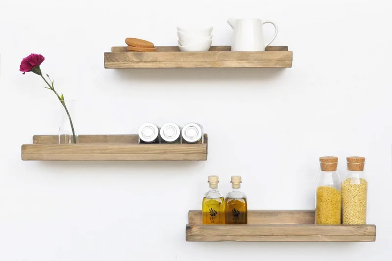 Evila Vegghyller Smal Sett med 3 - Oppbevaring - Hyller - Vegghylle