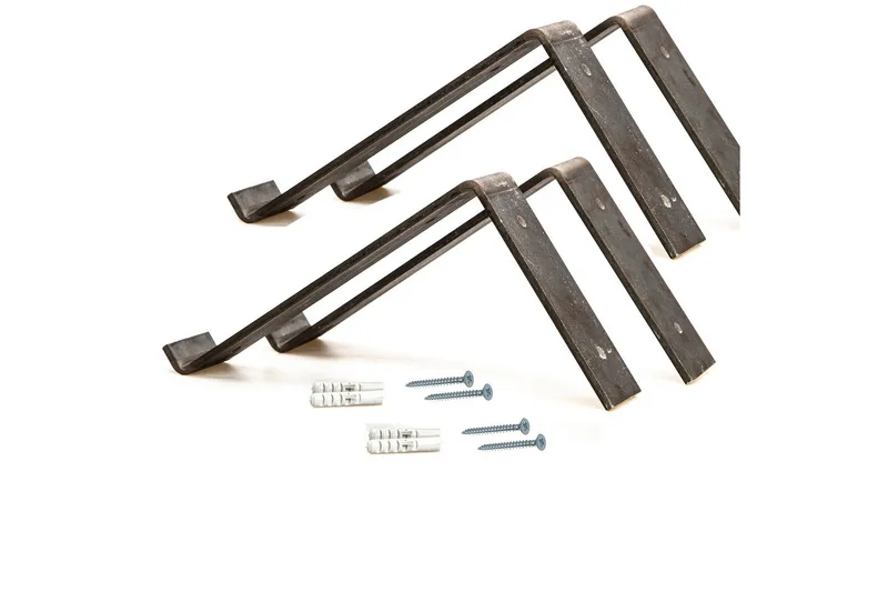 Fercho Vegghylle 40 cm - Svart / Valnøtt - Oppbevaring - Hyller - Vegghylle