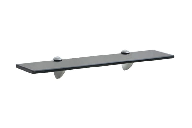 Flytende hylle glass 50x10 cm 8 mm - Svart - Oppbevaring - Hyller - Vegghylle